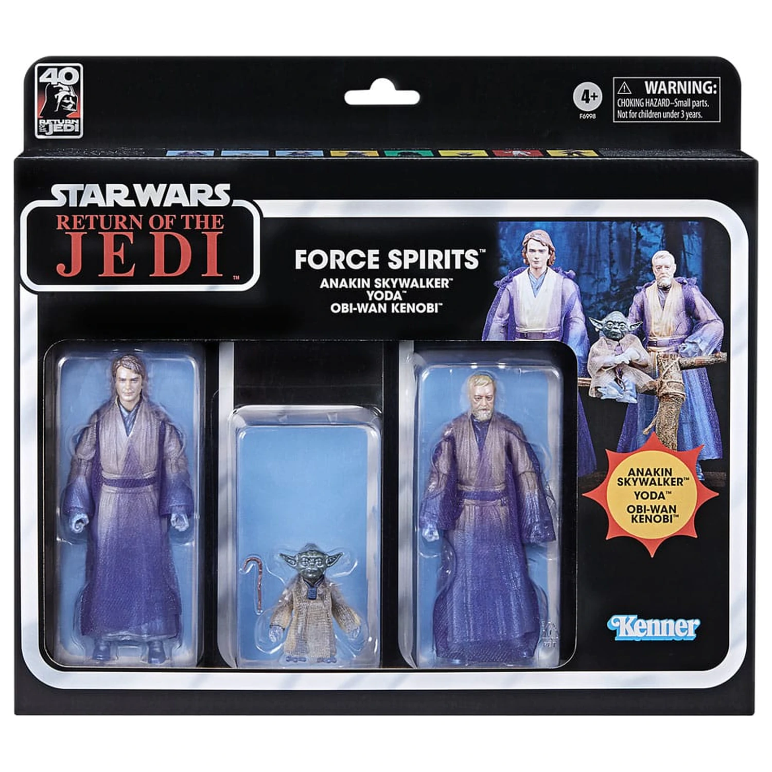 Star Wars Episode VI Black Series set akcijskih figur 3-paket Force Spirits 15 cm fotografija izdelka