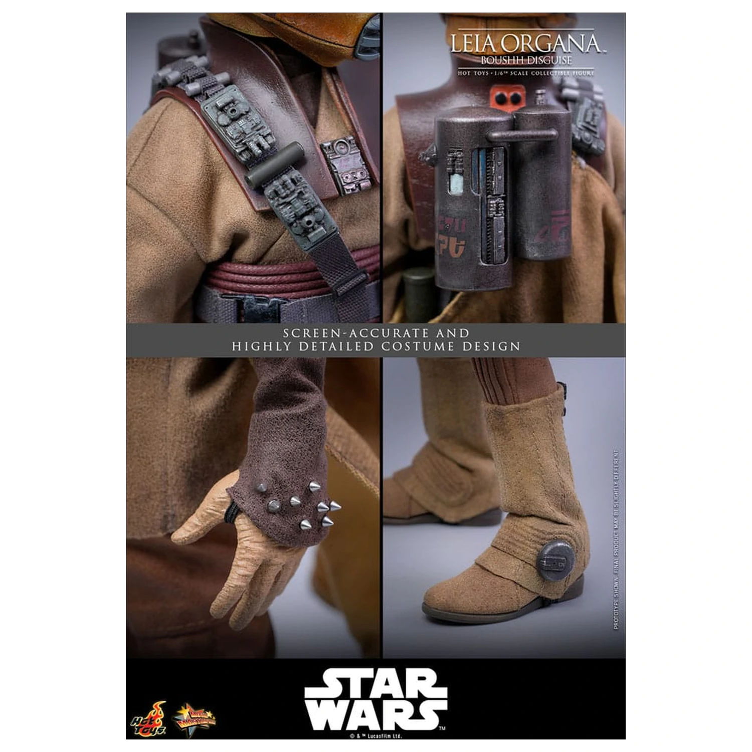 Star Wars Episode VI Movie Masterpiece Akcijska figura 1/6 Leia Organa (Boushh Disguise) 27 cm fotografija izdelka
