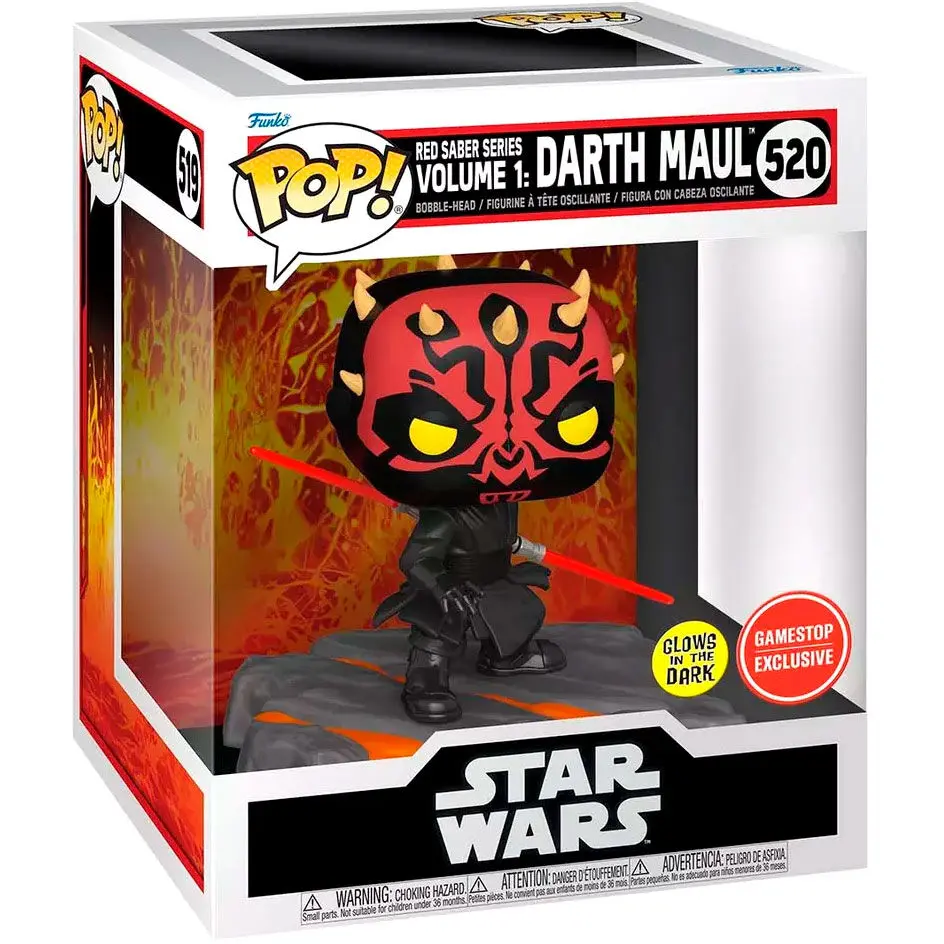 Star Wars POP! Deluxe Vinilna Figura Red Saber Series Volume 1: Darth Maul(GW) 9 cm fotografija izdelka