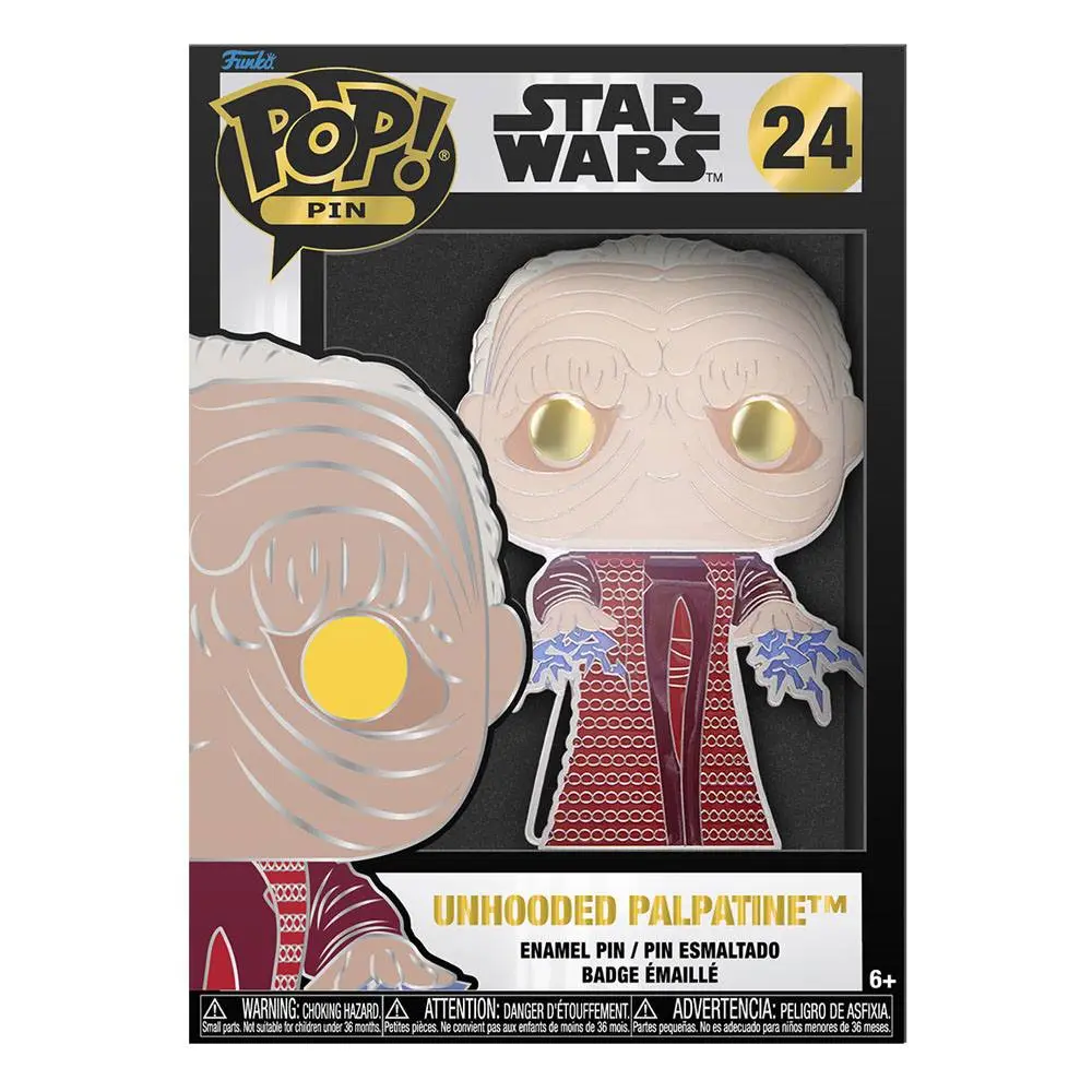 Star Wars POP! Emajlirana priponka Unhooded Palpatine 10 cm fotografija izdelka