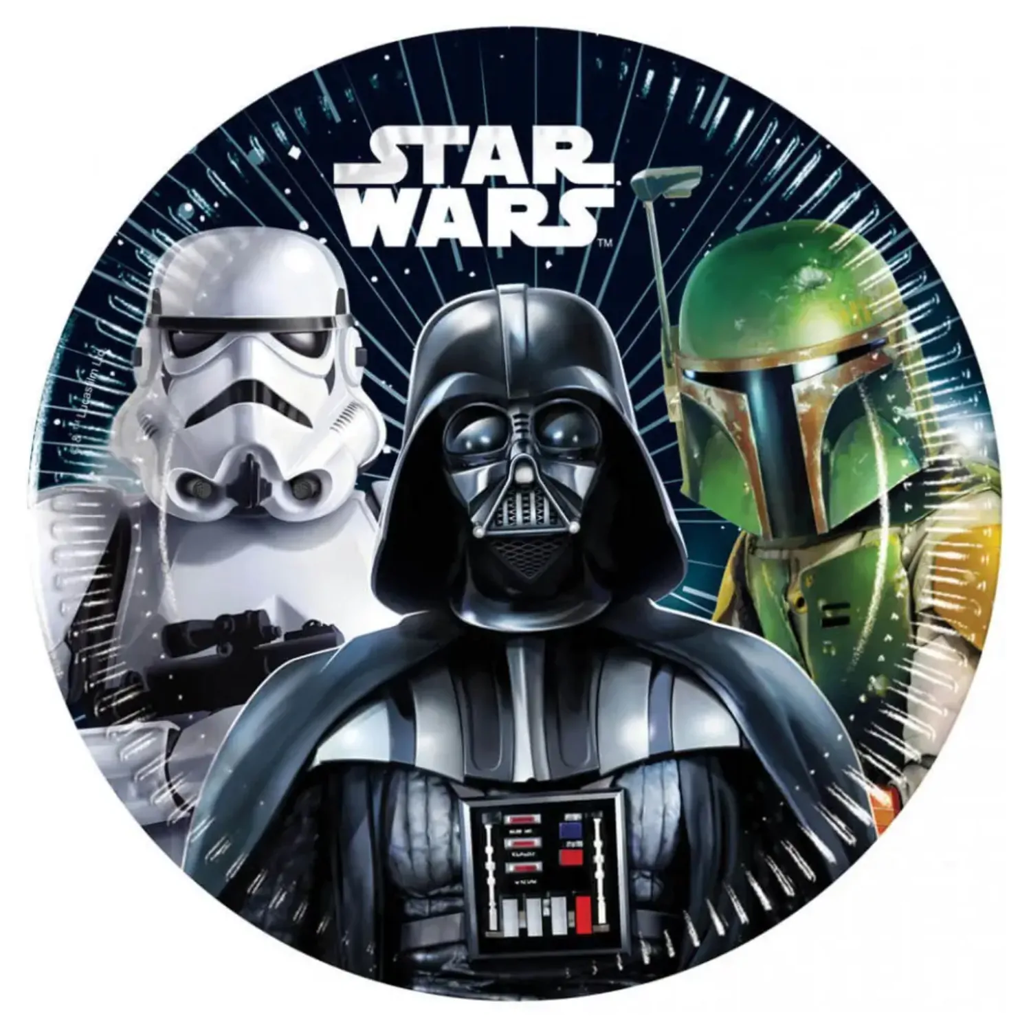 Star Wars Galaxy papirnati krožniki 8 kos 20 cm FSC fotografija izdelka