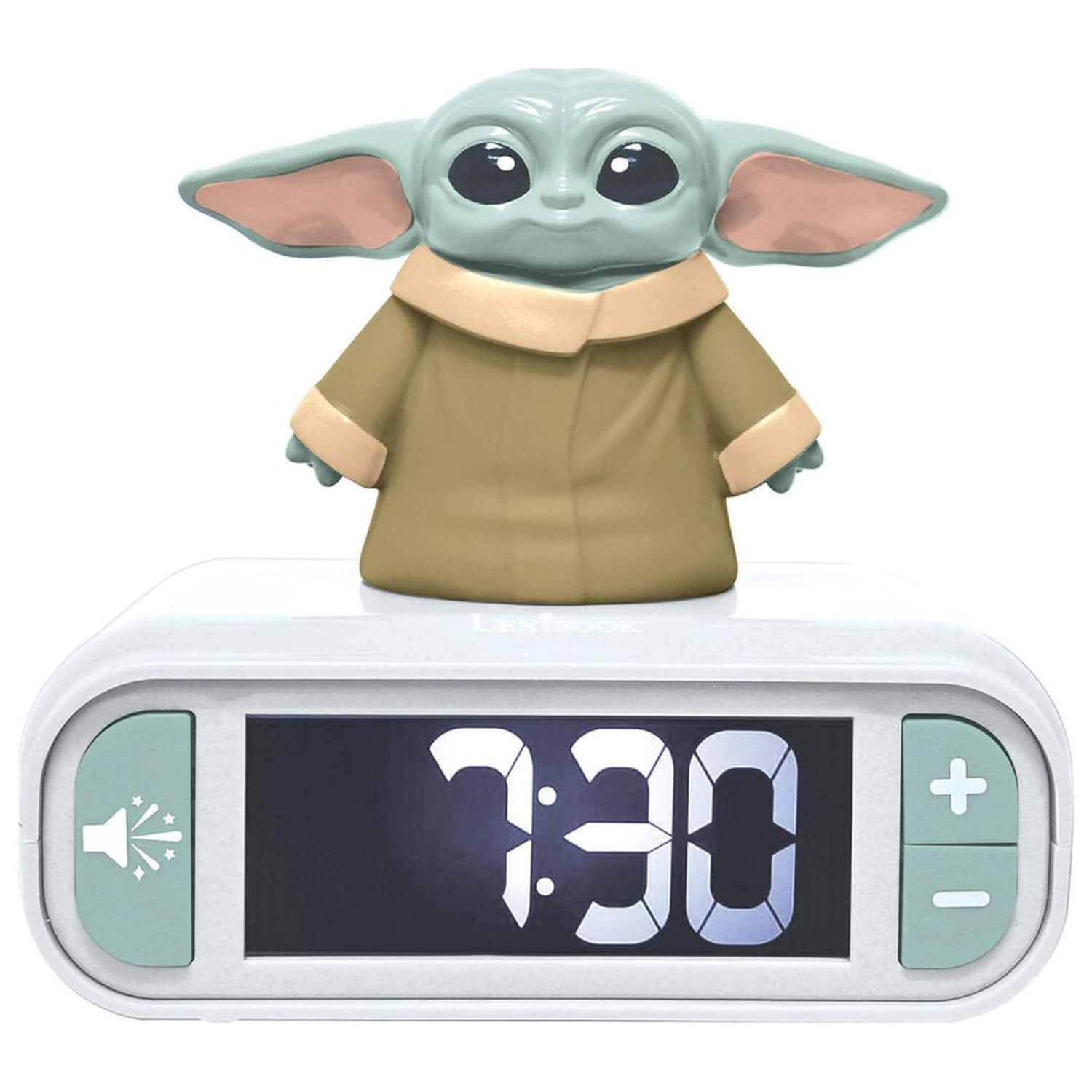 Star Wars Grogu 3D nočna lučka digitalna budilka fotografija izdelka