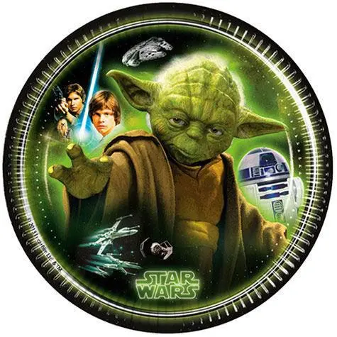 Star Wars Heroes papirnati krožniki 8 kos 19.5 cm fotografija izdelka