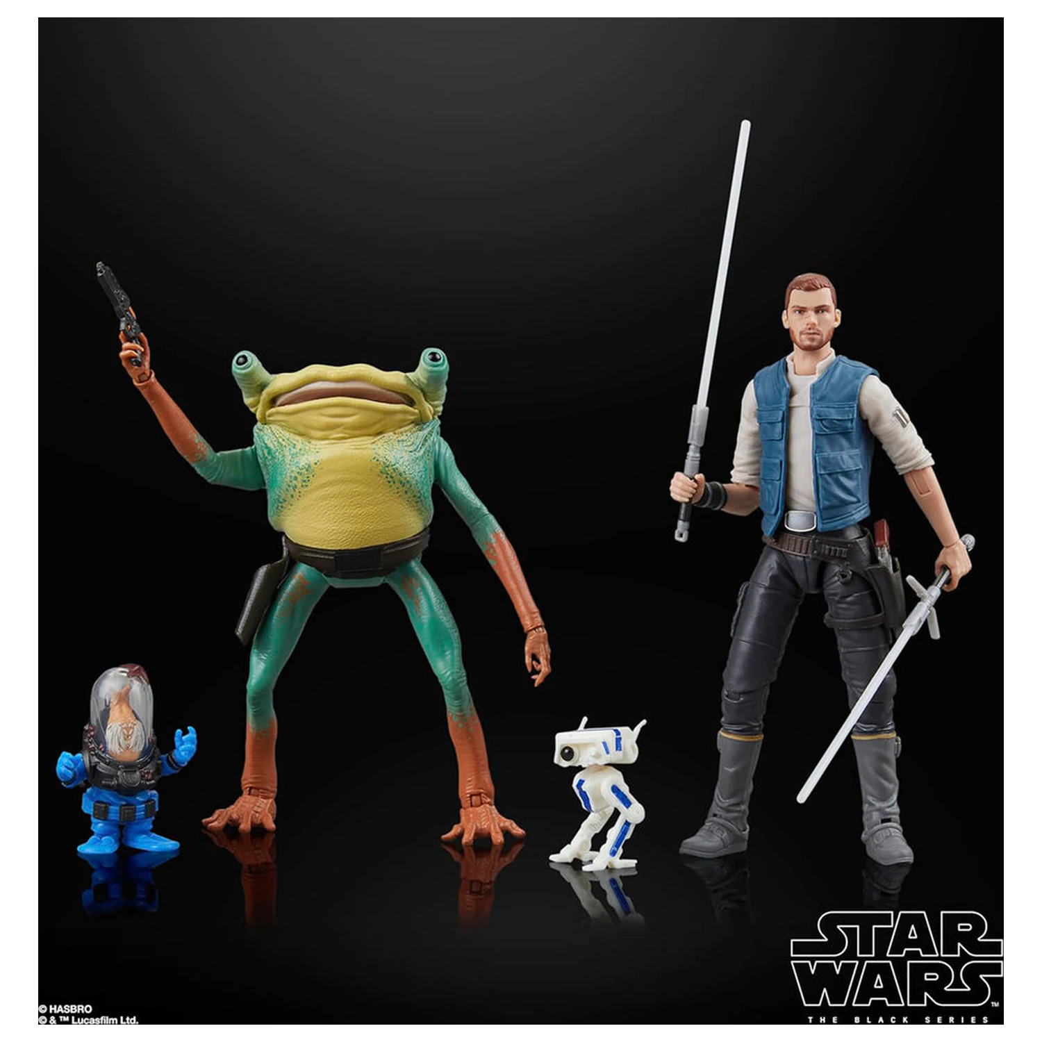 Star Wars Jedi Survivor Cal Kestis Turgle & Skoova Stev blister 2 figur 15 cm fotografija izdelka