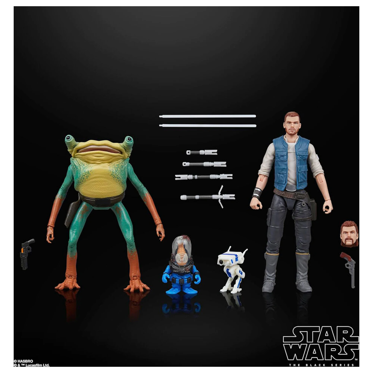 Star Wars Jedi Survivor Cal Kestis Turgle & Skoova Stev blister 2 figur 15 cm fotografija izdelka