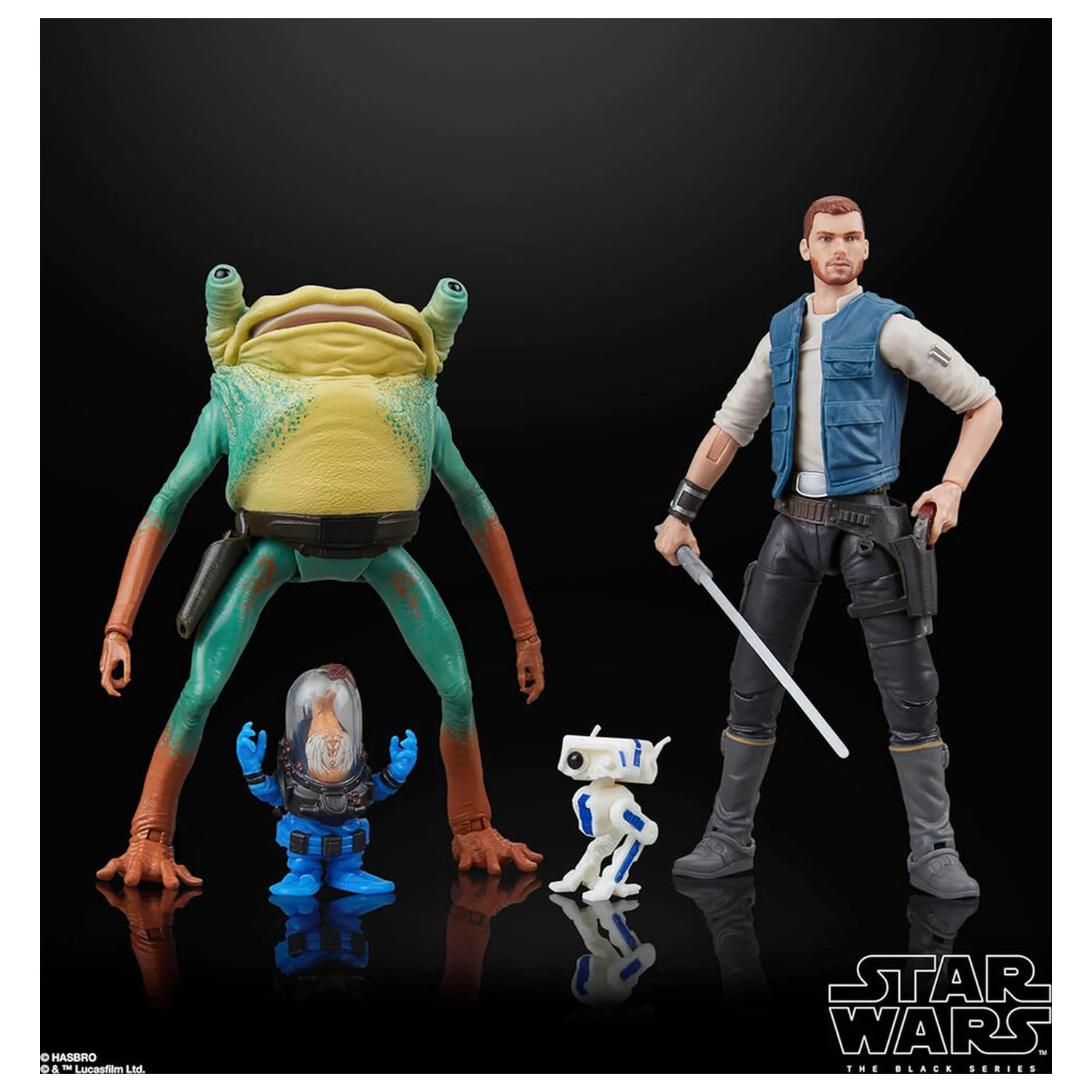Star Wars Jedi Survivor Cal Kestis Turgle & Skoova Stev blister 2 figur 15 cm fotografija izdelka