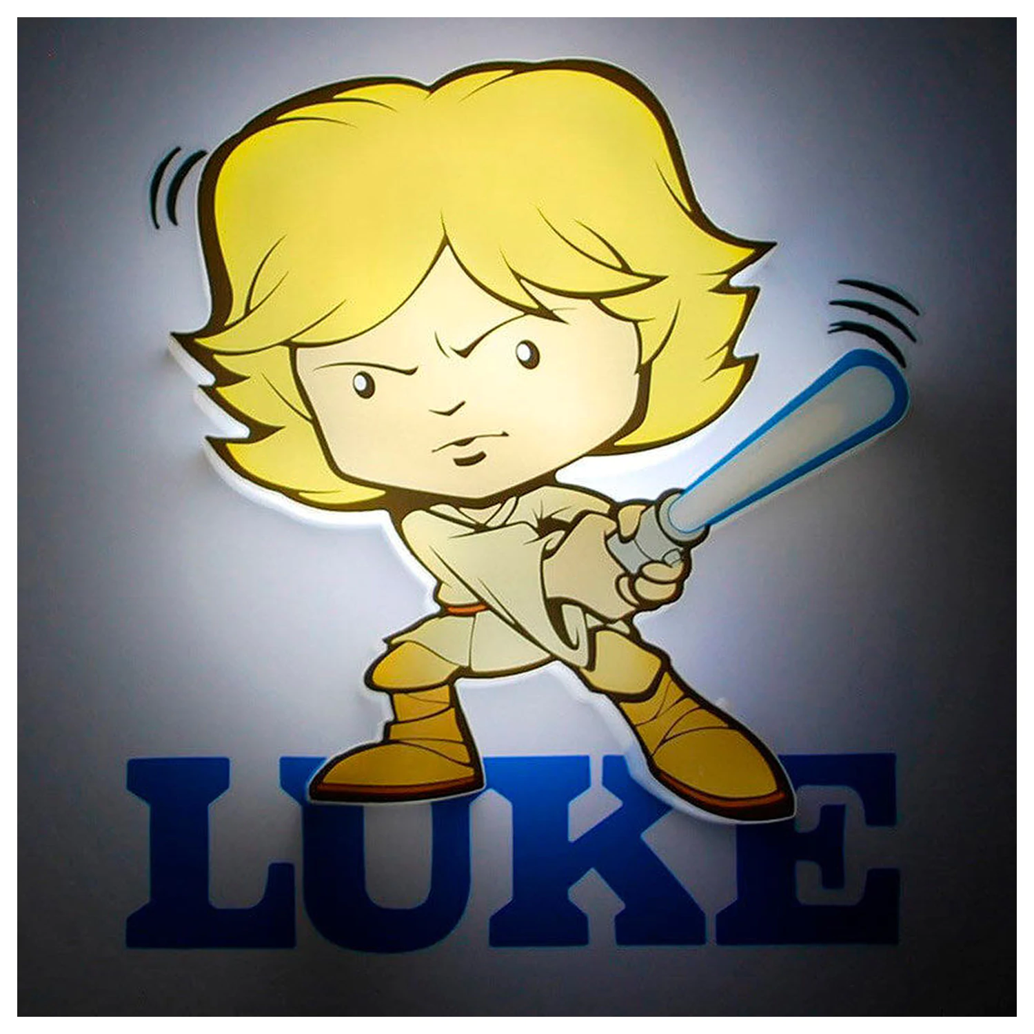 Star Wars Luke Skywalker 3D Svetlobna FX mini svetilka fotografija izdelka