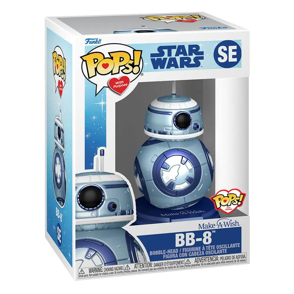 Star Wars Make a Wish 2022 POP! Star Wars Vinil Figura BB-8 (Metallic) 9 cm fotografija izdelka