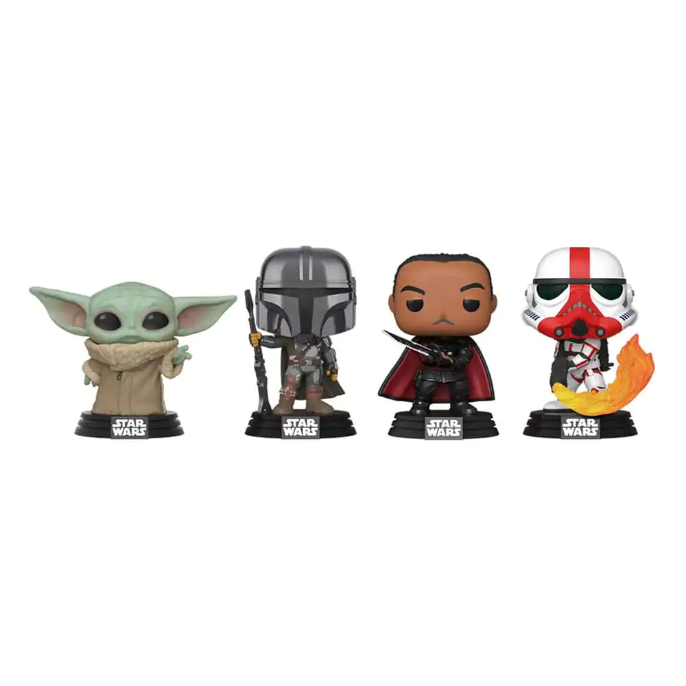 Star Wars Funko POP! Movies Vinilna Figura Komplet 4 Mandalorian Holiday 9 cm fotografija izdelka