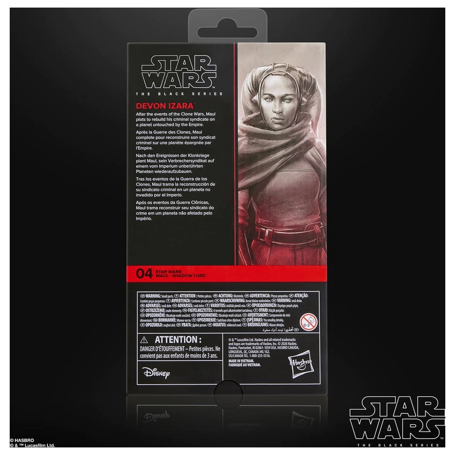 Star Wars: Maul - Shadow Lord Black Series akcijska figura Devon Izara 15 cm fotografija izdelka