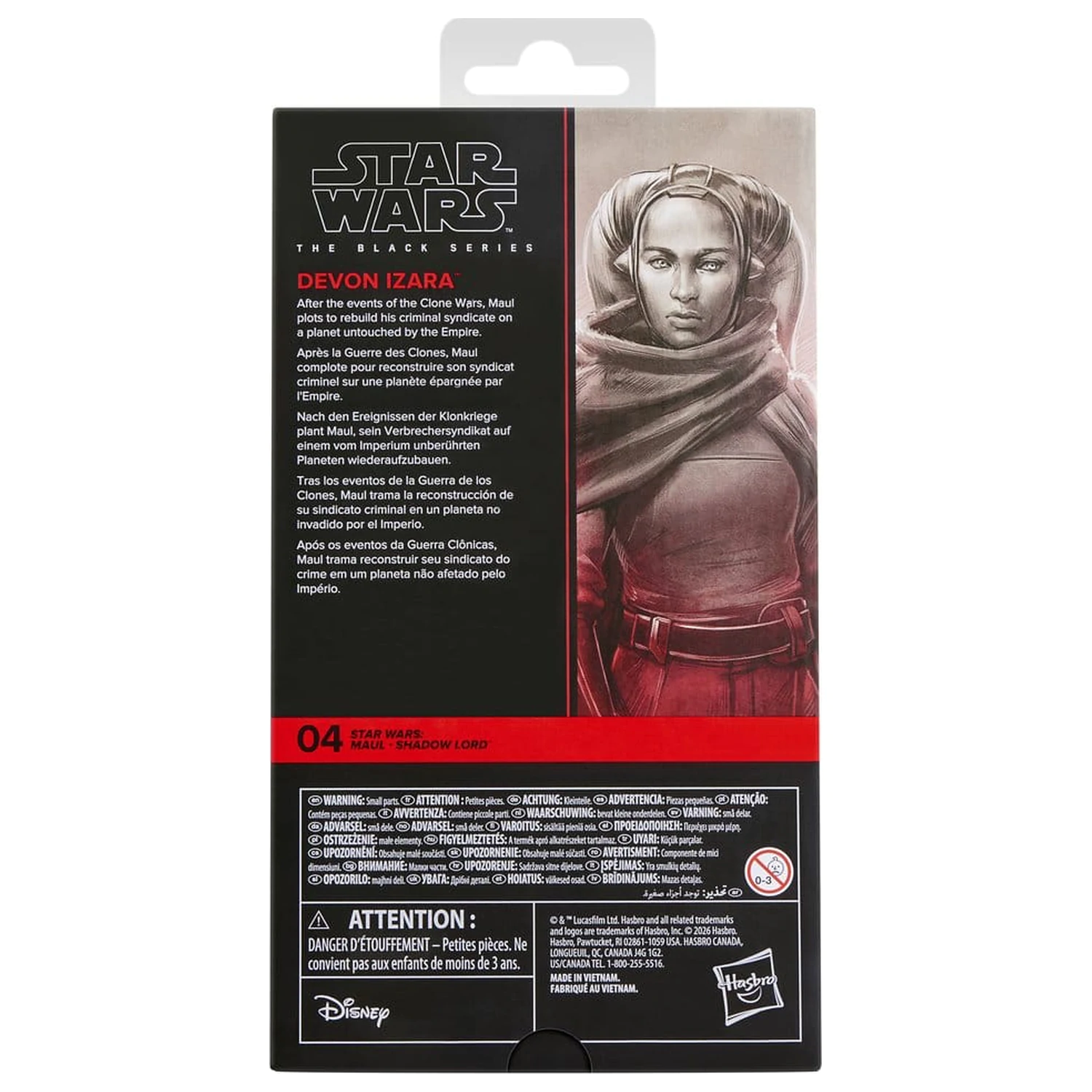 Star Wars: Maul - Shadow Lord Black Series akcijska figura Devon Izara 15 cm fotografija izdelka