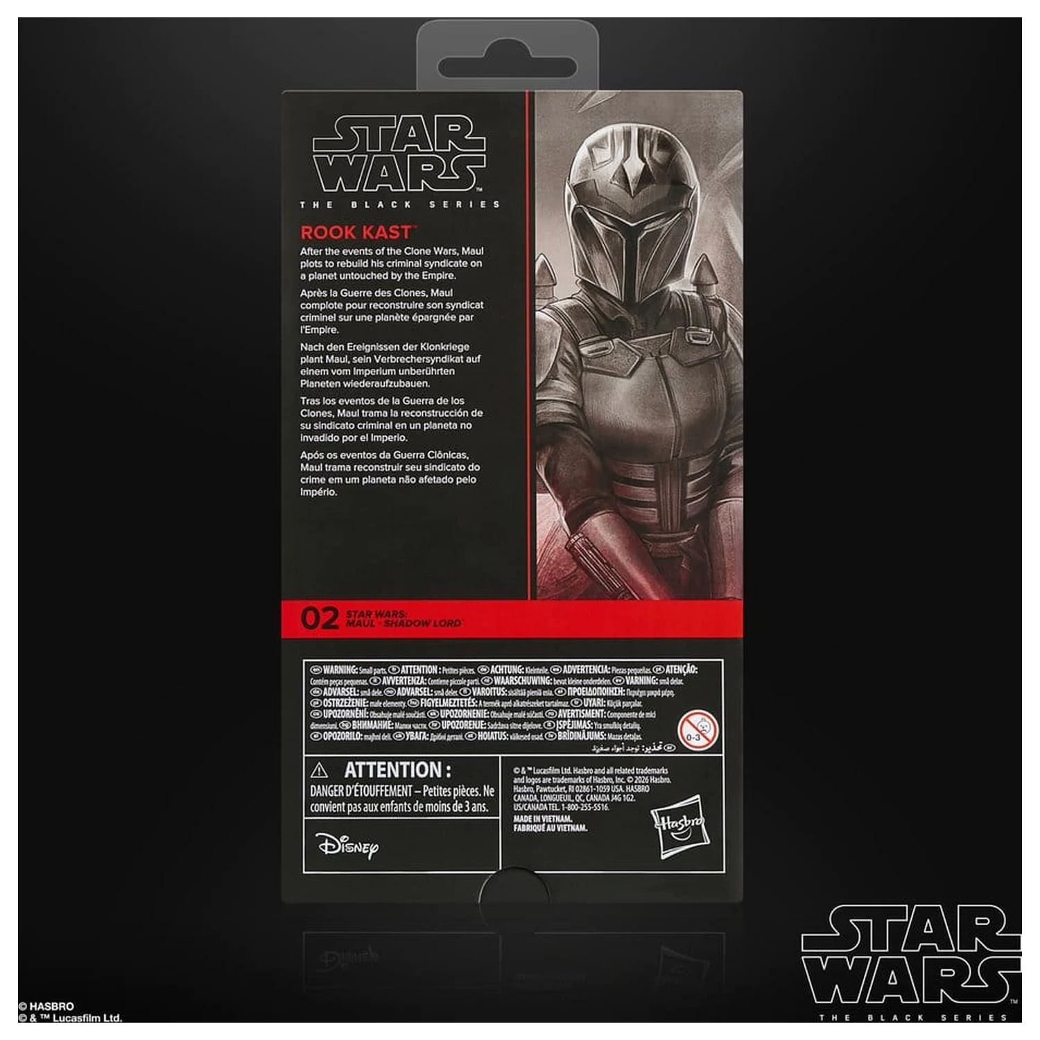 Star Wars: Maul - Shadow Lord Black Series Akcijska figura Rook Kast 15 cm fotografija izdelka