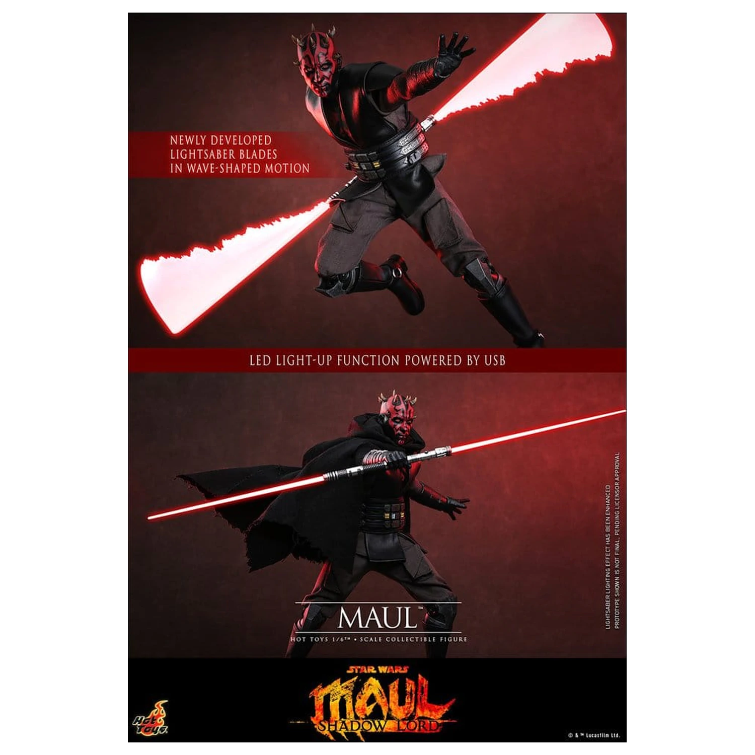 Star Wars: Maul - Shadow Lord Television Masterpiece Akcijska figura 1/6 Maul 29 cm fotografija izdelka