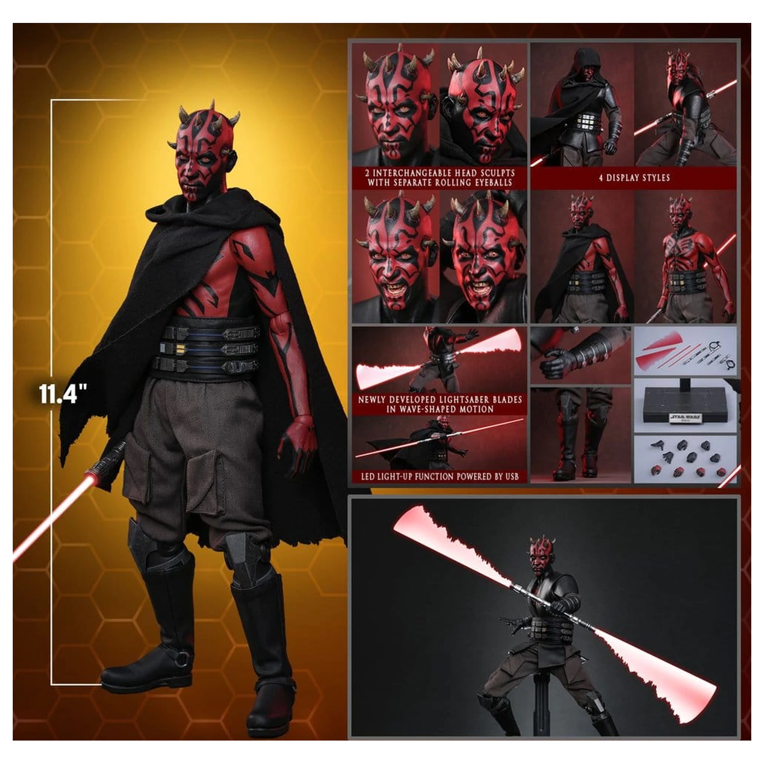 Star Wars: Maul - Shadow Lord Television Masterpiece Akcijska figura 1/6 Maul 29 cm fotografija izdelka