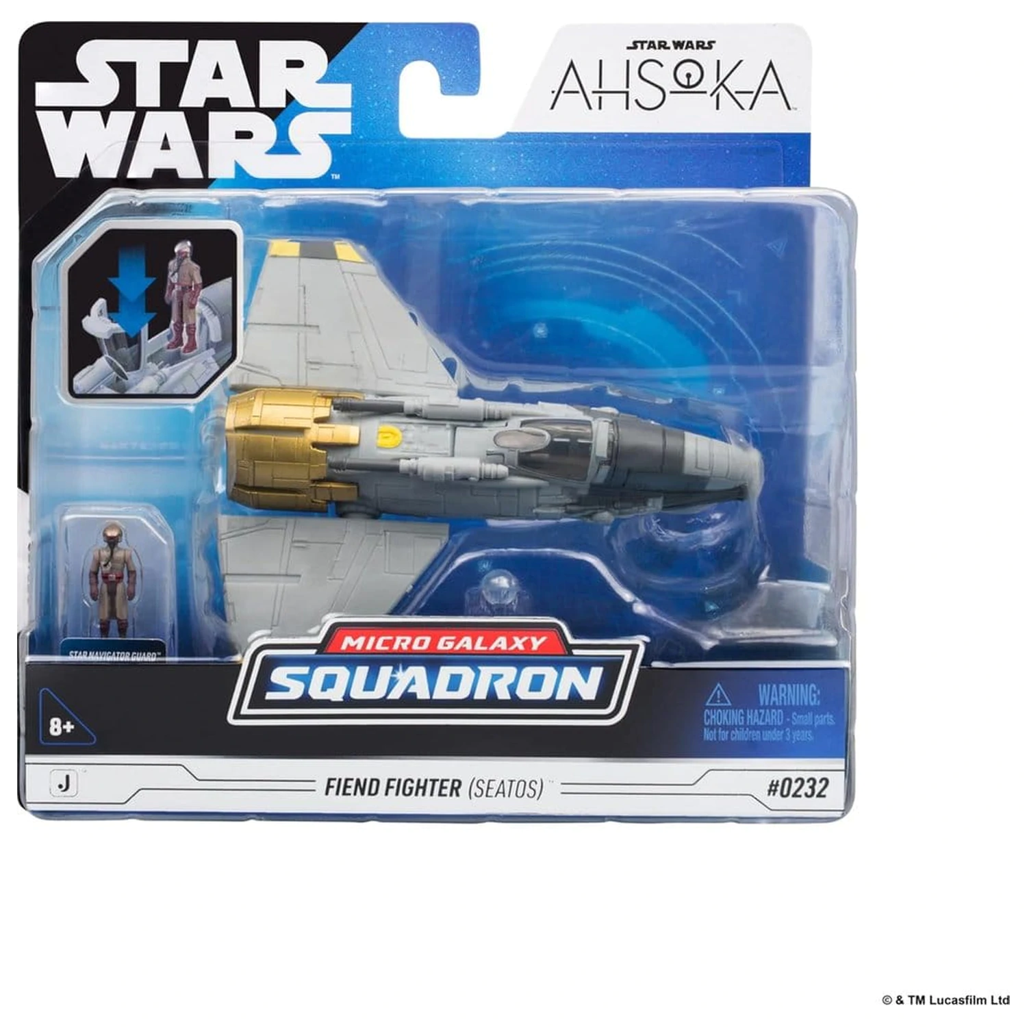 Star Wars Srednje vozilo Fiend Fighter z Star Navigator 13 cm fotografija izdelka