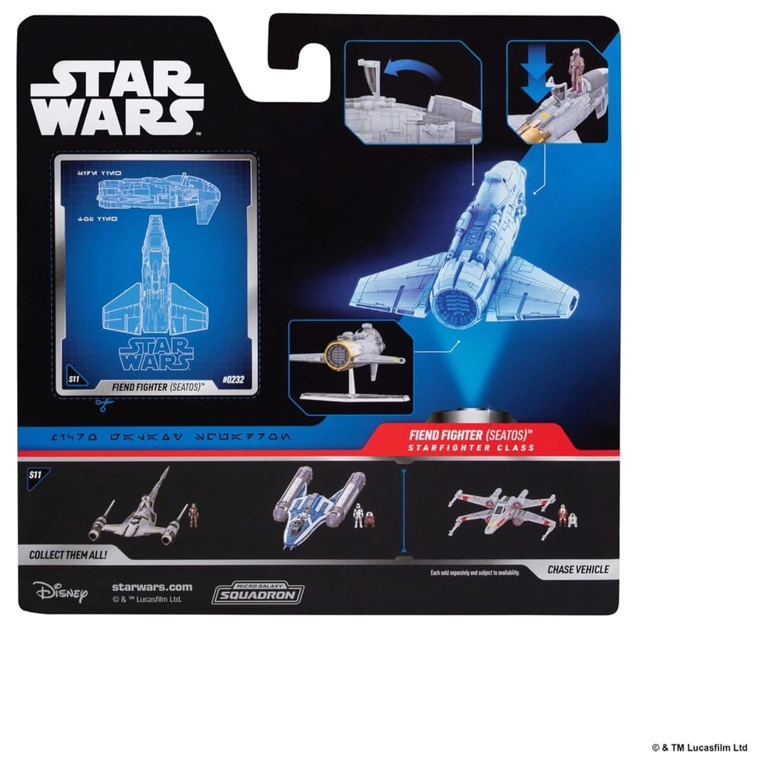 Star Wars Srednje vozilo Fiend Fighter z Star Navigator 13 cm fotografija izdelka