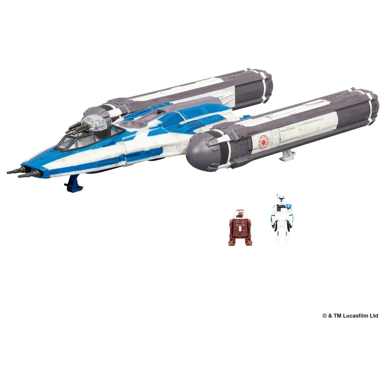 Star Wars Medium vozilo BTL-B Y-wing Starfighter z Clone Captain Rex 13 cm fotografija izdelka