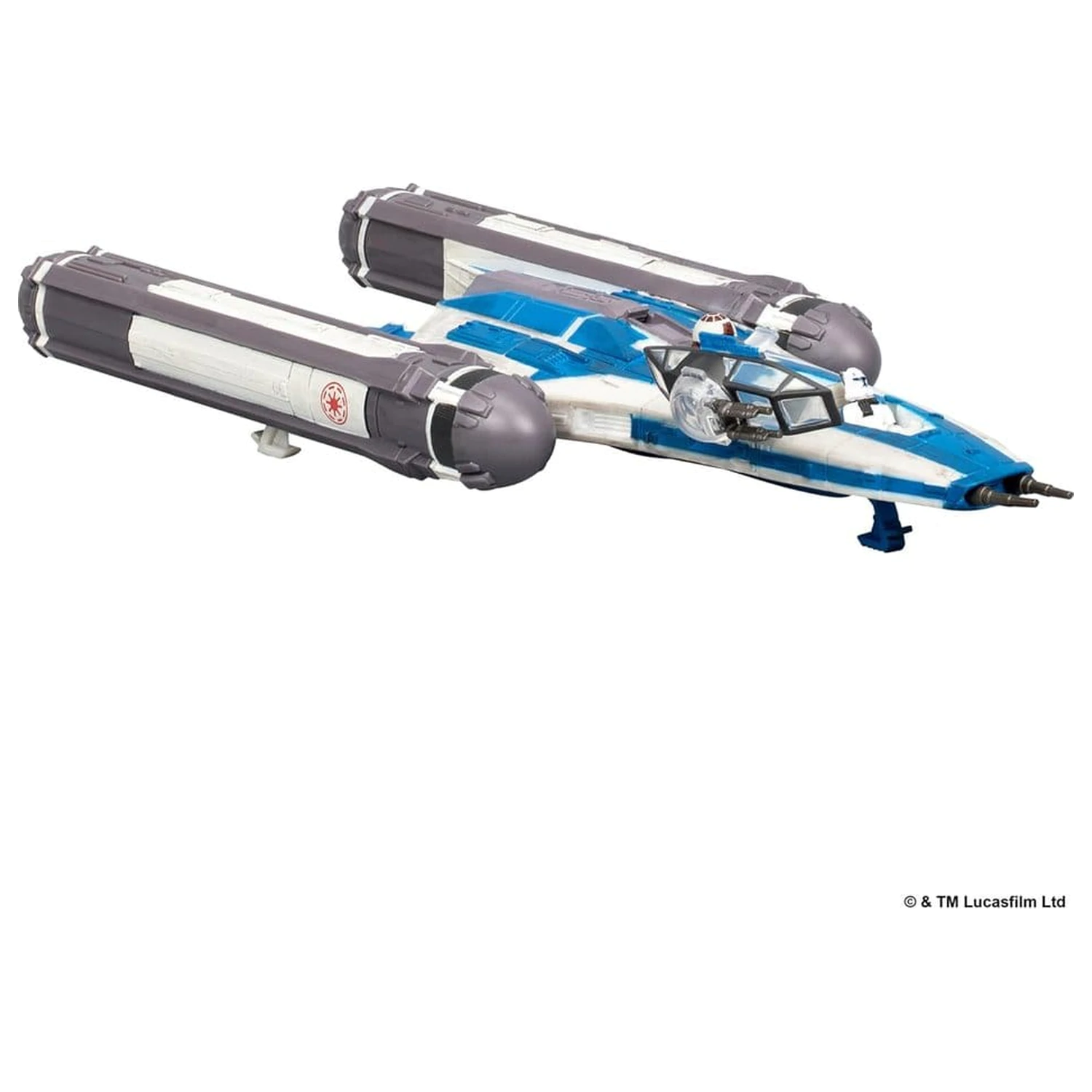 Star Wars Medium vozilo BTL-B Y-wing Starfighter z Clone Captain Rex 13 cm fotografija izdelka