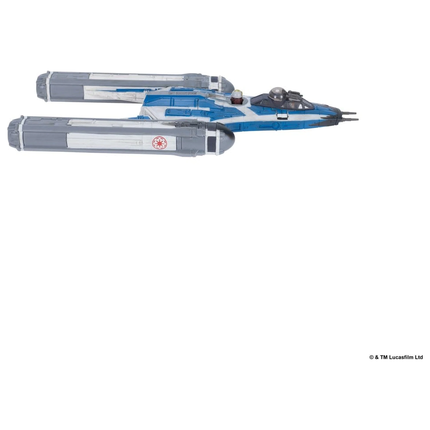 Star Wars Srednje vozilo in figura BTL-B Y-wing in Ahsoka in R7-A7 fotografija izdelka