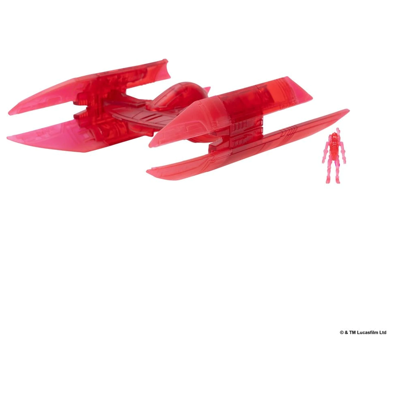 Star Wars Medium Vozilo in Različni figuri Hyena Vulture Bomber (Rdeči hologram) in Battle Droid (Zbirateljski) fotografija izdelka