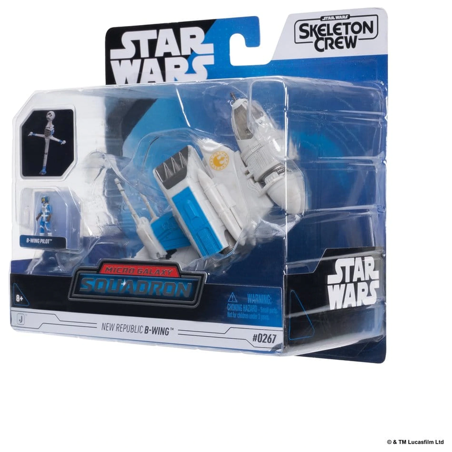 Star Wars srednje vozilo & figura New Republic B-wing & B-Wing Pilot fotografija izdelka