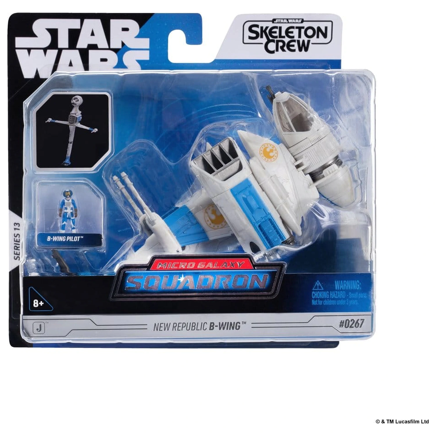 Star Wars srednje vozilo & figura New Republic B-wing & B-Wing Pilot fotografija izdelka