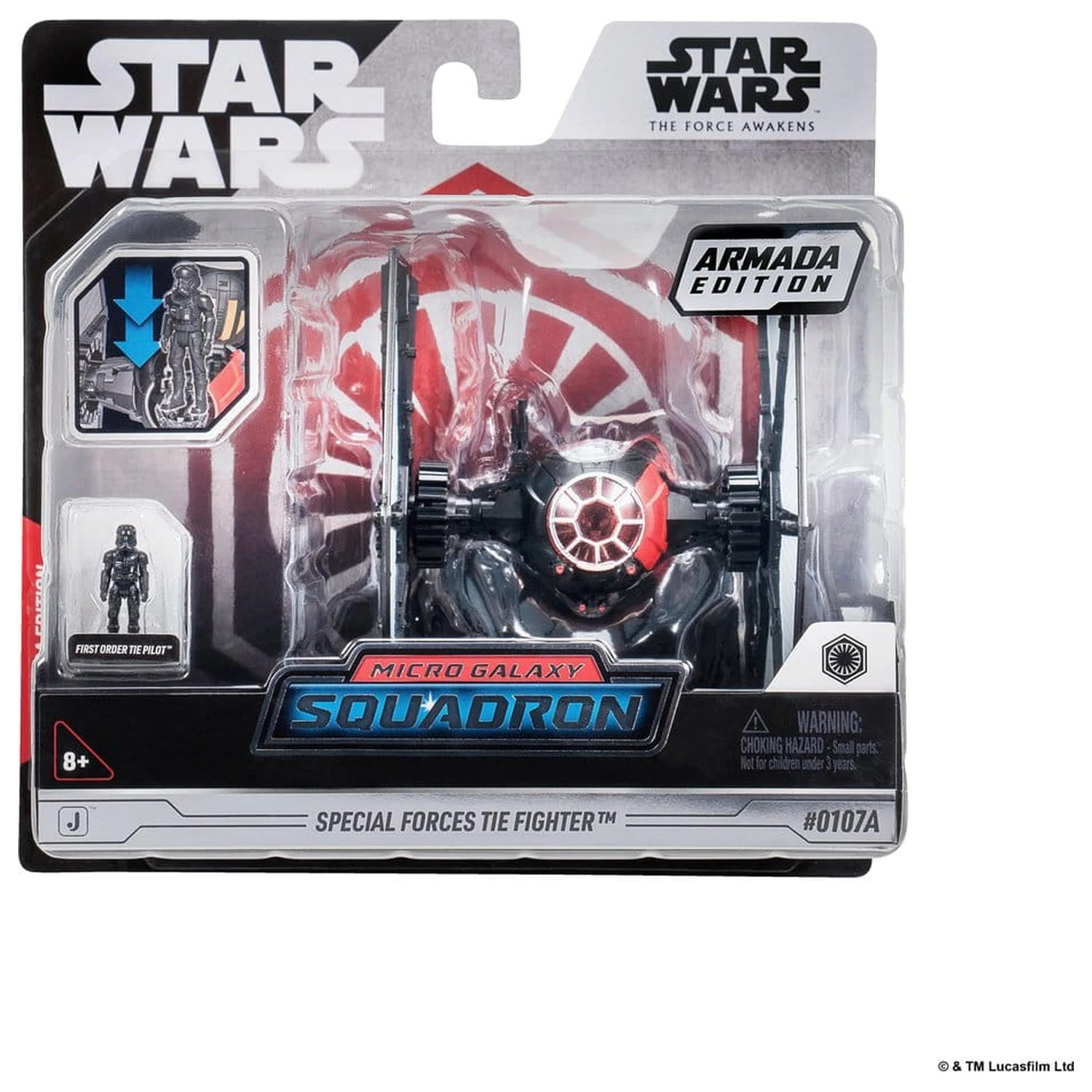Star Wars Medium vozilo in sortiment figur Special Forces TIE Fighter & First Order TIE Pilot (Armada Edition) fotografija izdelka