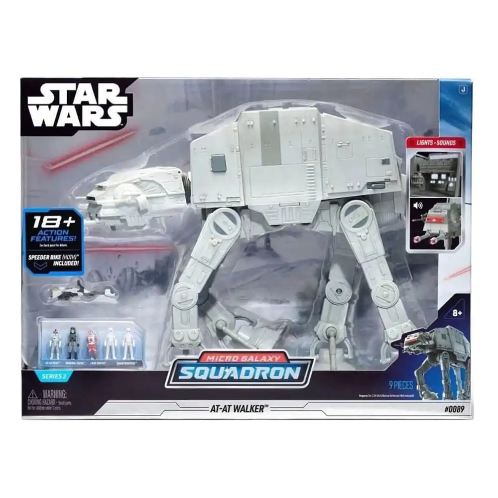 Star Wars Micro Galaxy Squadron Feature Vehicle s figuricami Jurišni razred AT-AT 24 cm fotografija izdelka