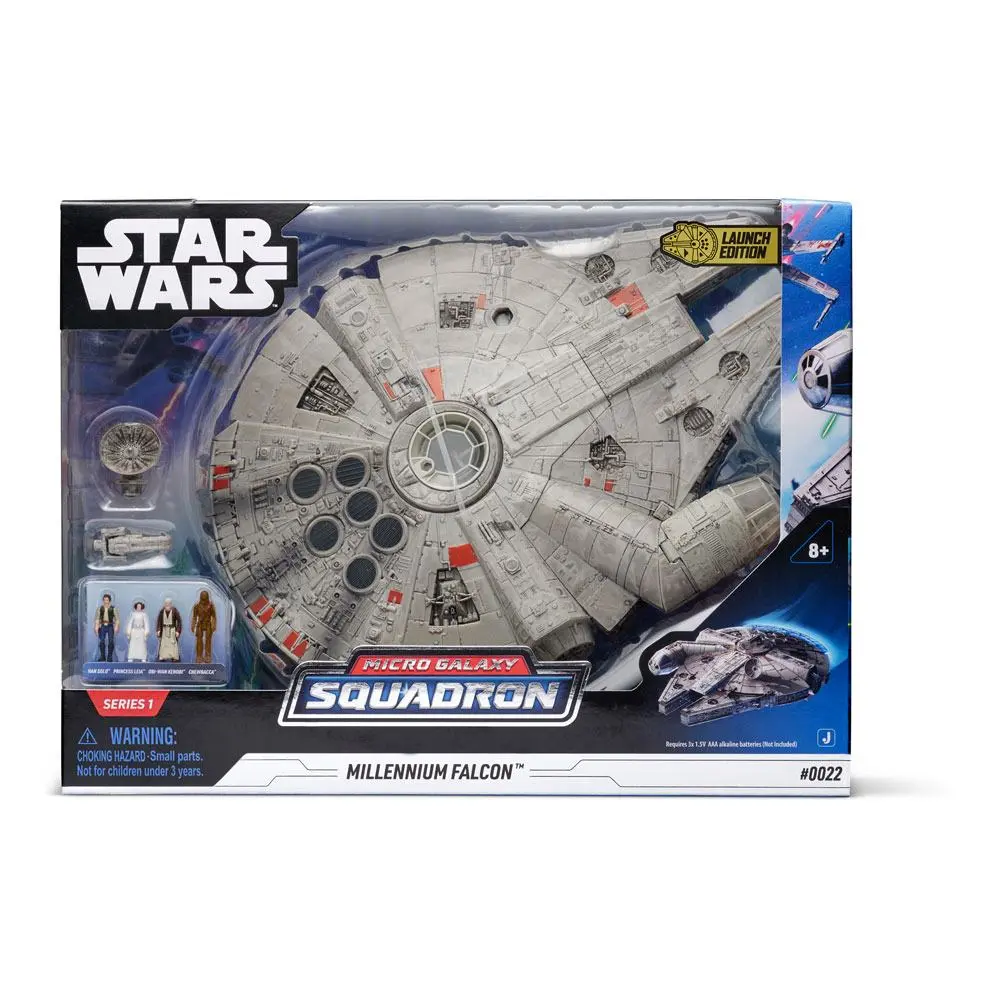 Star Wars Micro Galaxy Squadron Feature Vozilo s figurami Millennium Falcon 22 cm fotografija izdelka