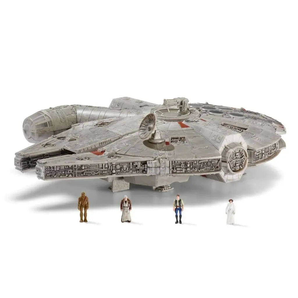 Star Wars Micro Galaxy Squadron Feature Vozilo s figurami Millennium Falcon 22 cm fotografija izdelka