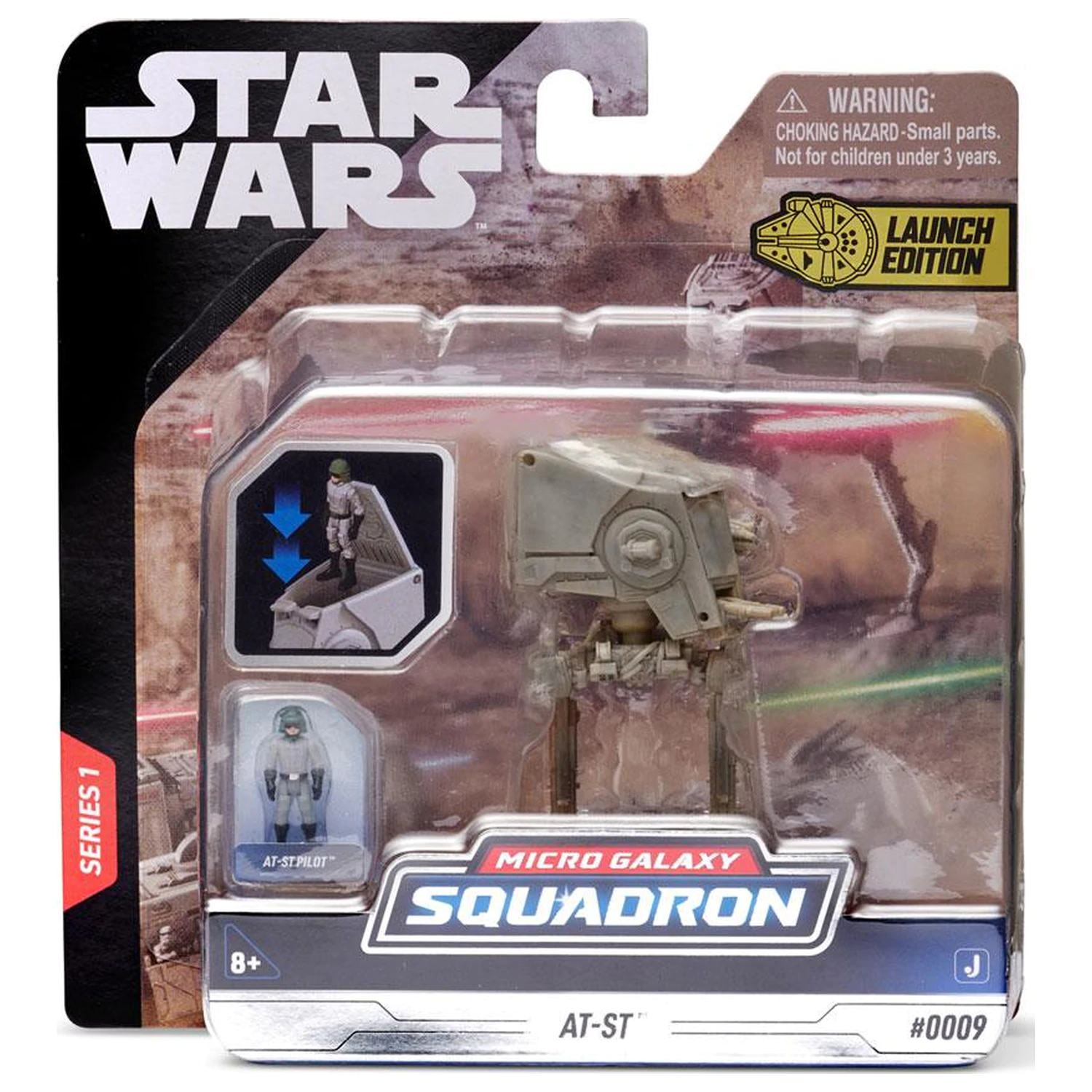 Star Wars Micro Galaxy Squadron vozilo s figuro AT-ST 7,5 cm fotografija izdelka