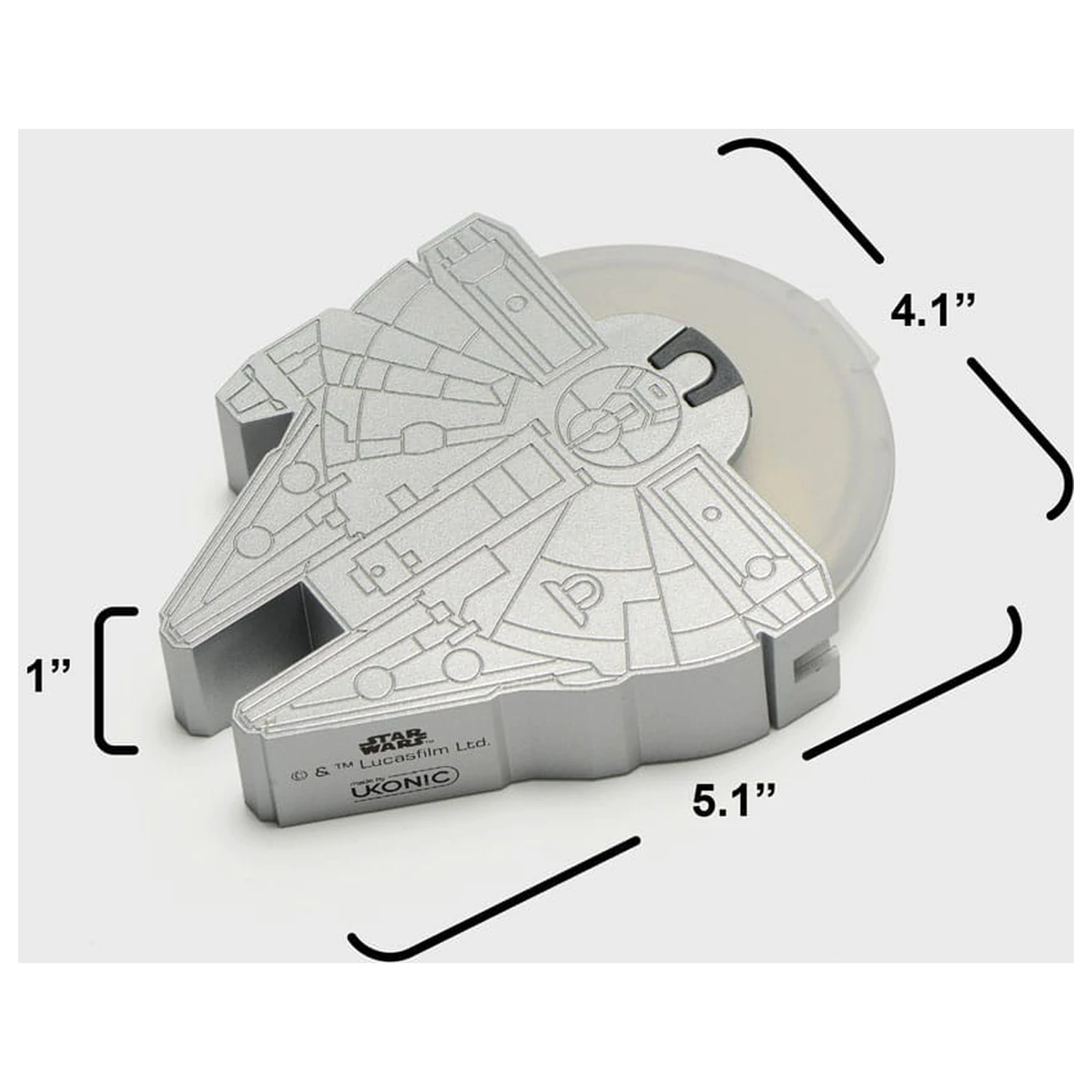 Star Wars Pizza rezalnik Millennium Falcon fotografija izdelka
