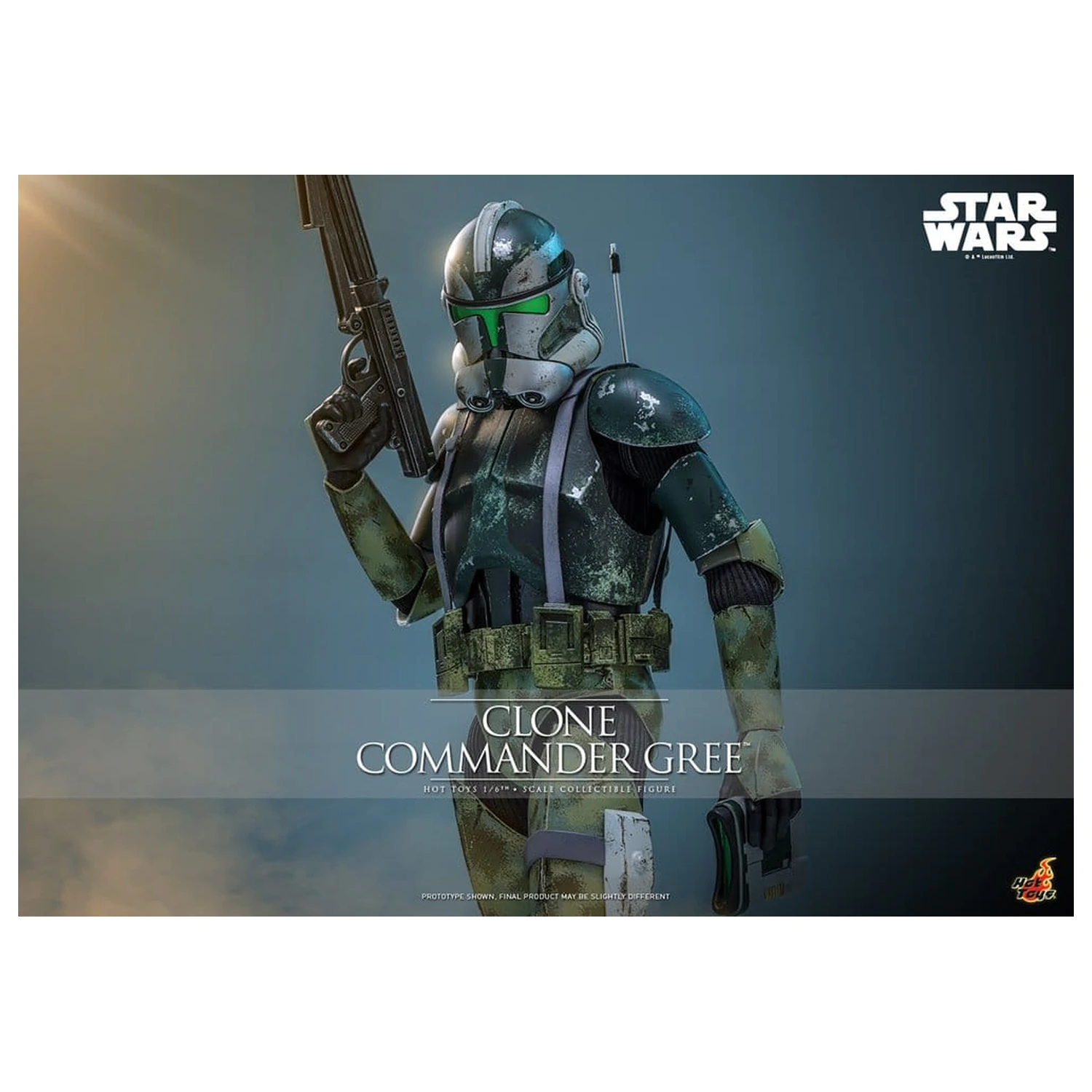 Star Wars Movie Masterpiece akcijska figura 1/6 Clone Commander Gree 30 cm fotografija izdelka