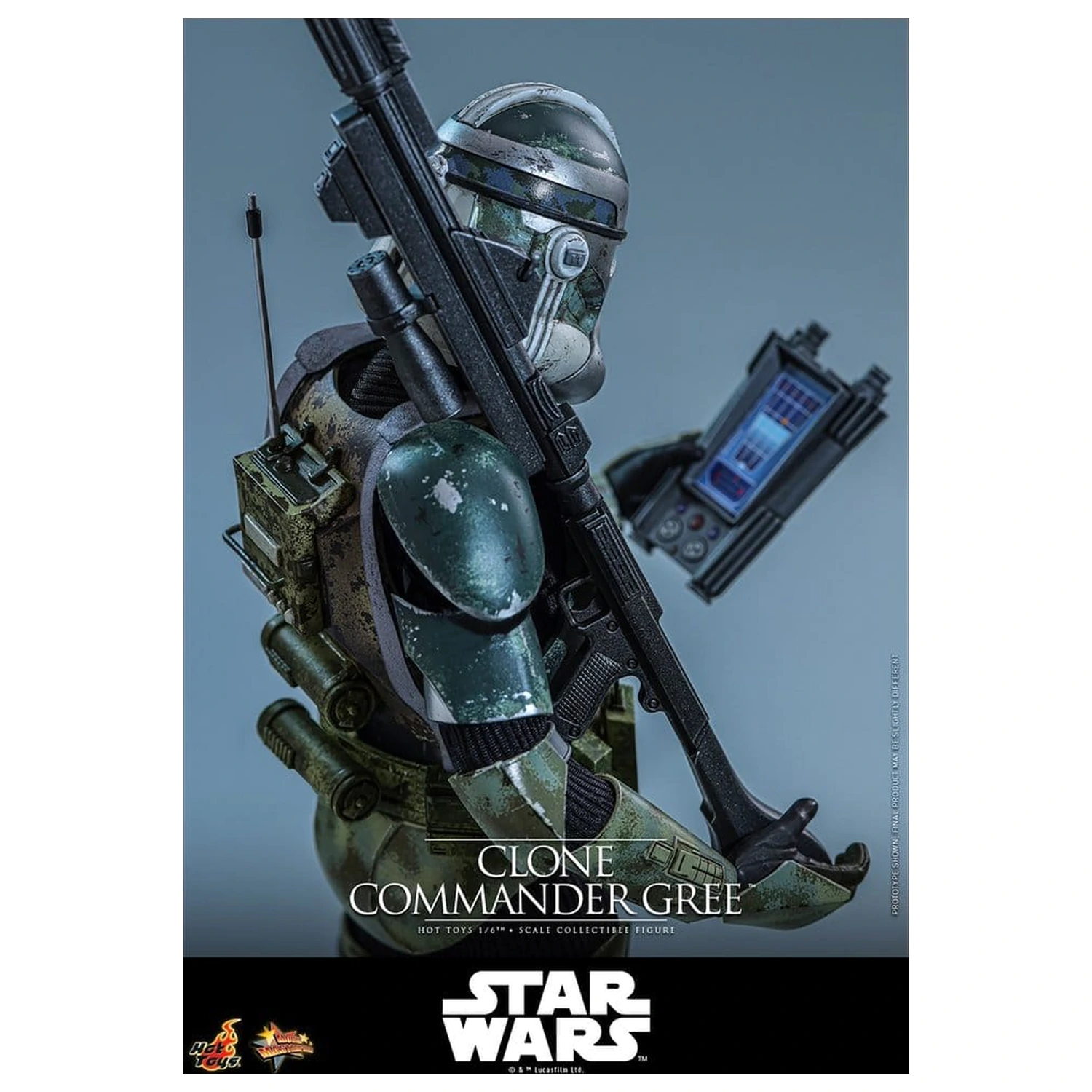Star Wars Movie Masterpiece akcijska figura 1/6 Clone Commander Gree 30 cm fotografija izdelka