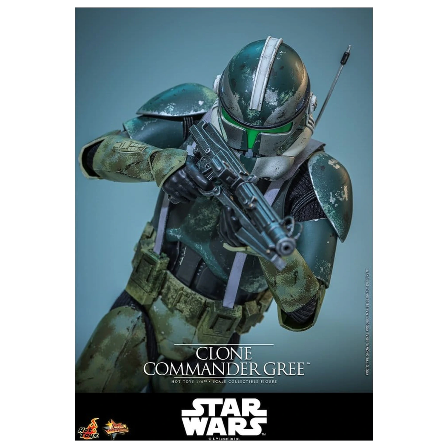 Star Wars Movie Masterpiece akcijska figura 1/6 Clone Commander Gree 30 cm fotografija izdelka