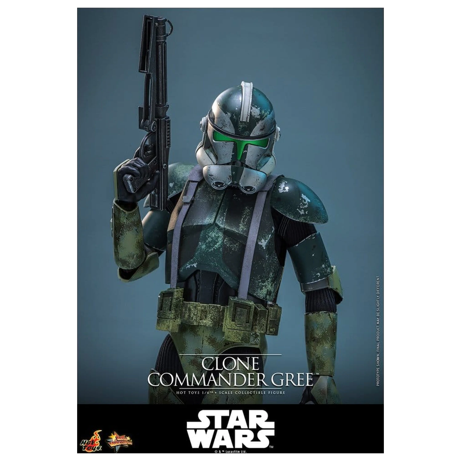 Star Wars Movie Masterpiece akcijska figura 1/6 Clone Commander Gree 30 cm fotografija izdelka