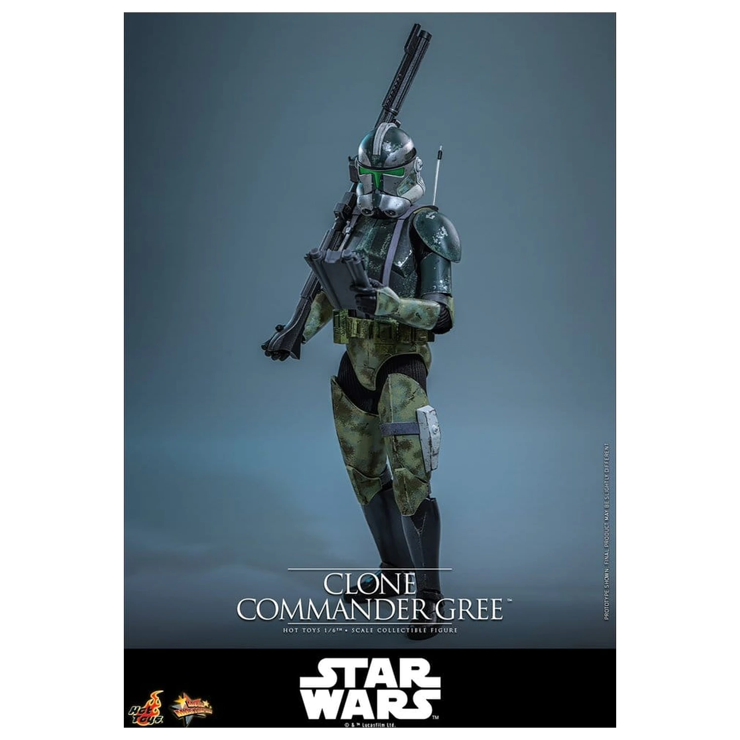 Star Wars Movie Masterpiece akcijska figura 1/6 Clone Commander Gree 30 cm fotografija izdelka