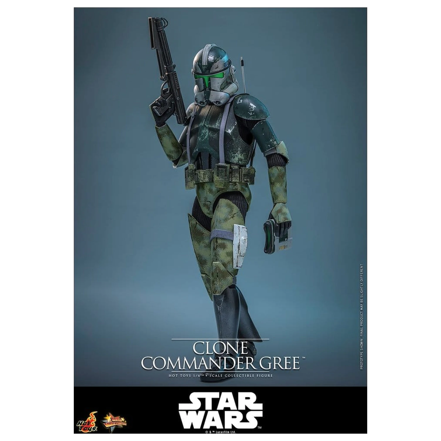 Star Wars Movie Masterpiece akcijska figura 1/6 Clone Commander Gree 30 cm fotografija izdelka