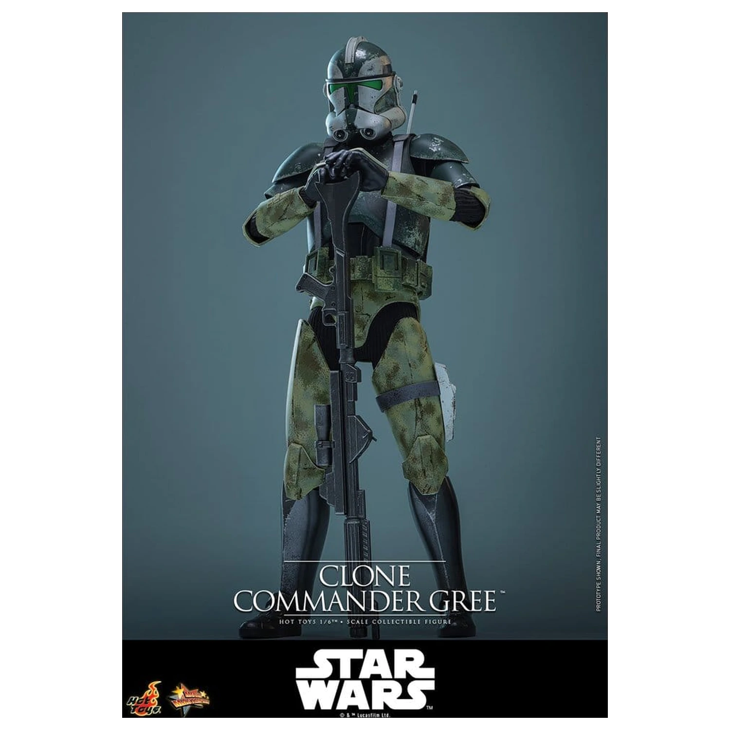 Star Wars Movie Masterpiece akcijska figura 1/6 Clone Commander Gree 30 cm fotografija izdelka