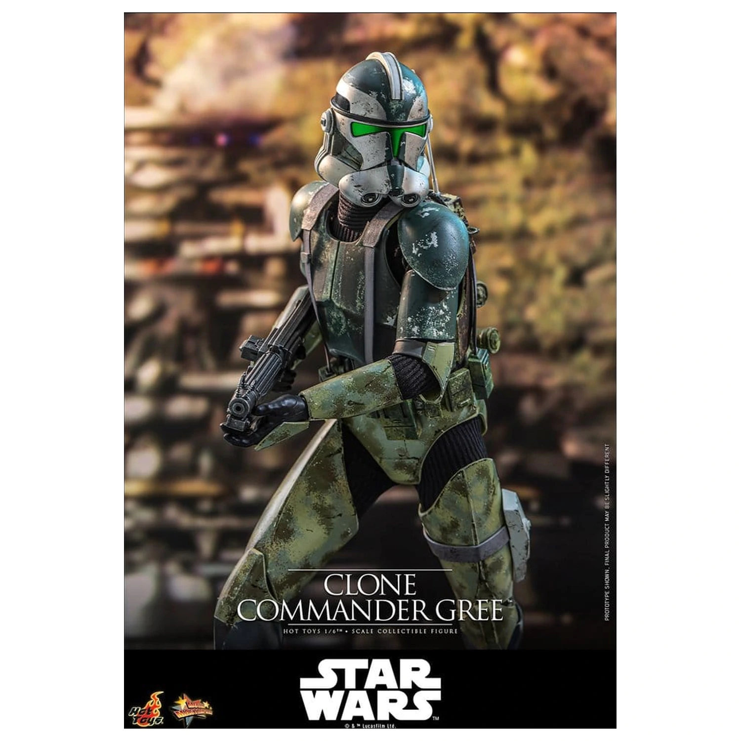 Star Wars Movie Masterpiece akcijska figura 1/6 Clone Commander Gree 30 cm fotografija izdelka
