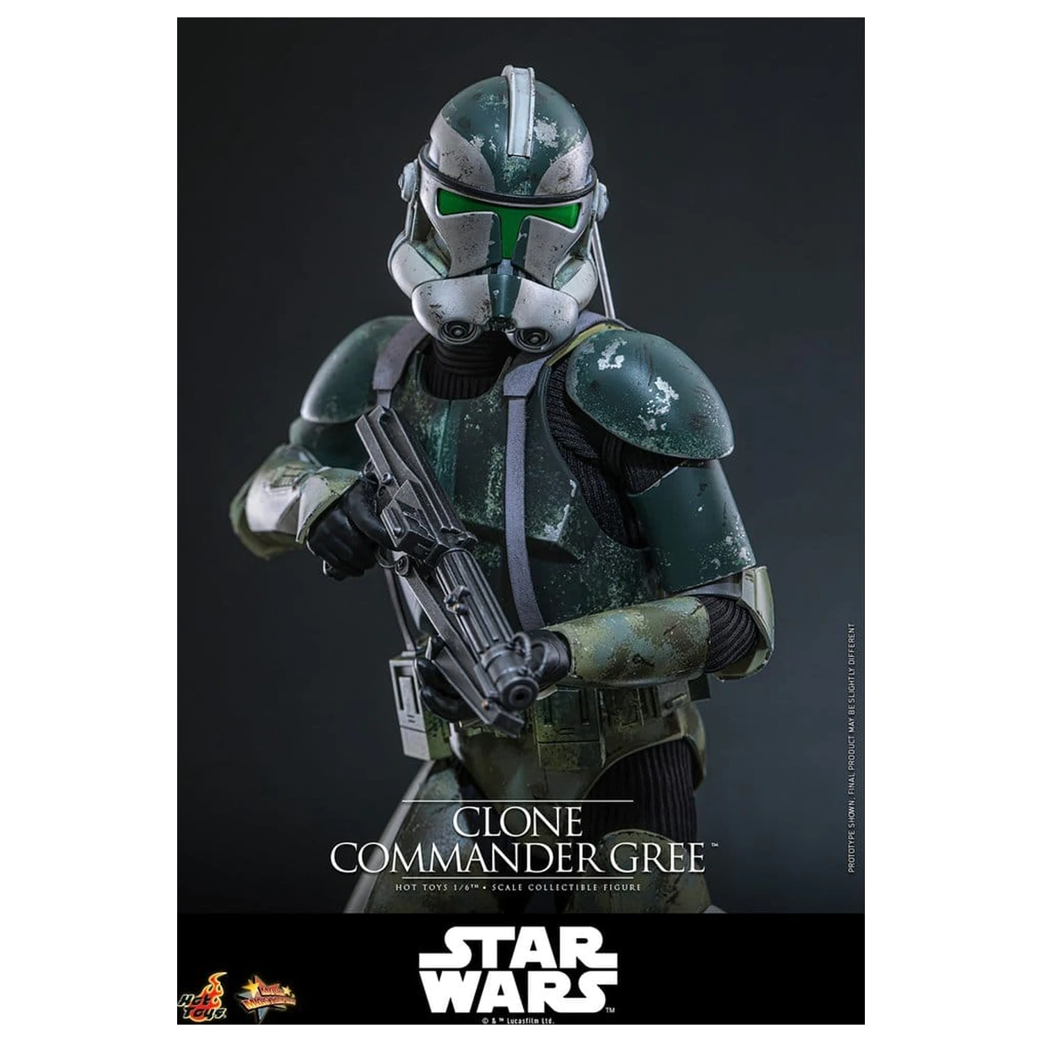 Star Wars Movie Masterpiece akcijska figura 1/6 Clone Commander Gree 30 cm fotografija izdelka