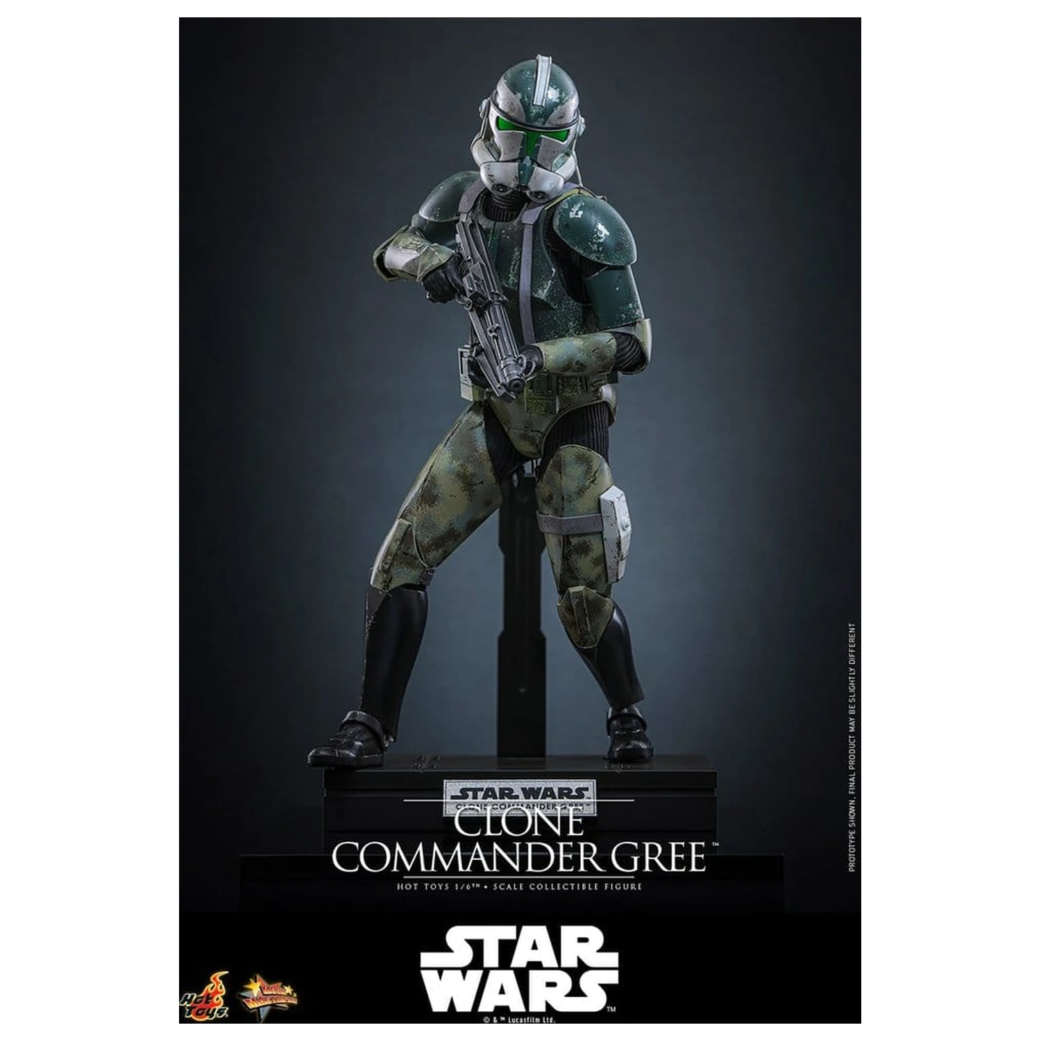 Star Wars Movie Masterpiece akcijska figura 1/6 Clone Commander Gree 30 cm fotografija izdelka