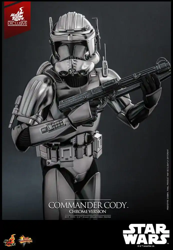 Star Wars Movie Masterpiece akcijska figura 1/6 Commander Cody (Chrome Version) Hot Toys Exclusive 30 cm fotografija izdelka