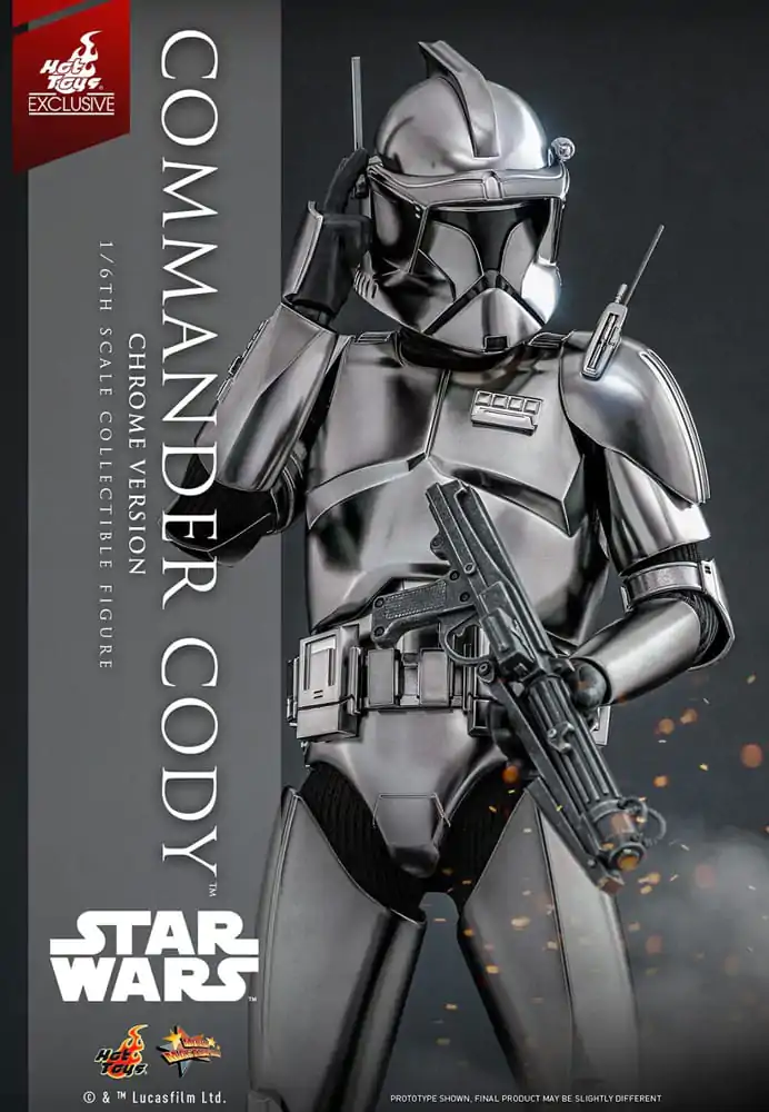 Star Wars Movie Masterpiece akcijska figura 1/6 Commander Cody (Chrome Version) Hot Toys Exclusive 30 cm fotografija izdelka