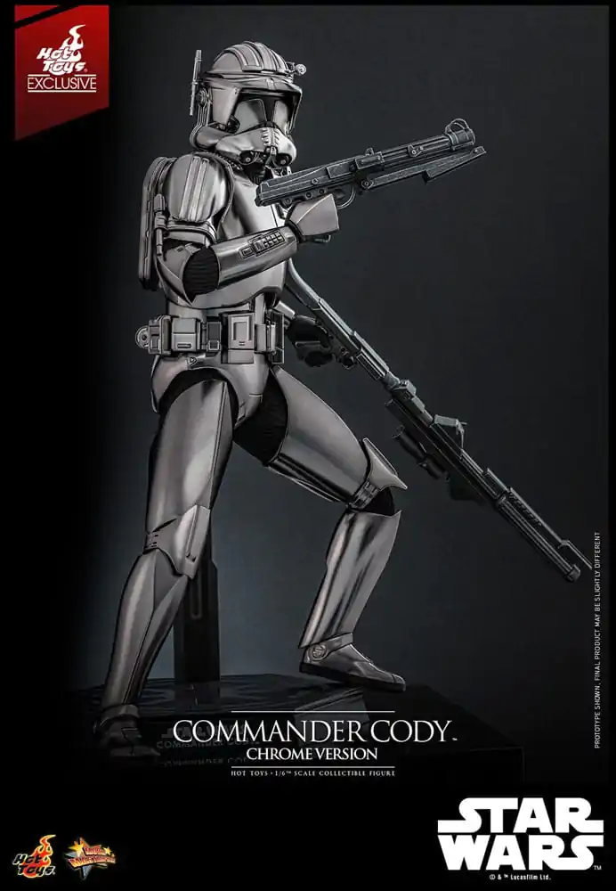 Star Wars Movie Masterpiece akcijska figura 1/6 Commander Cody (Chrome Version) Hot Toys Exclusive 30 cm fotografija izdelka