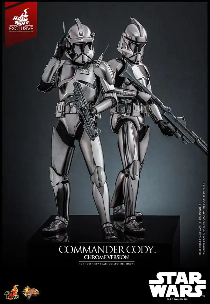 Star Wars Movie Masterpiece akcijska figura 1/6 Commander Cody (Chrome Version) Hot Toys Exclusive 30 cm fotografija izdelka