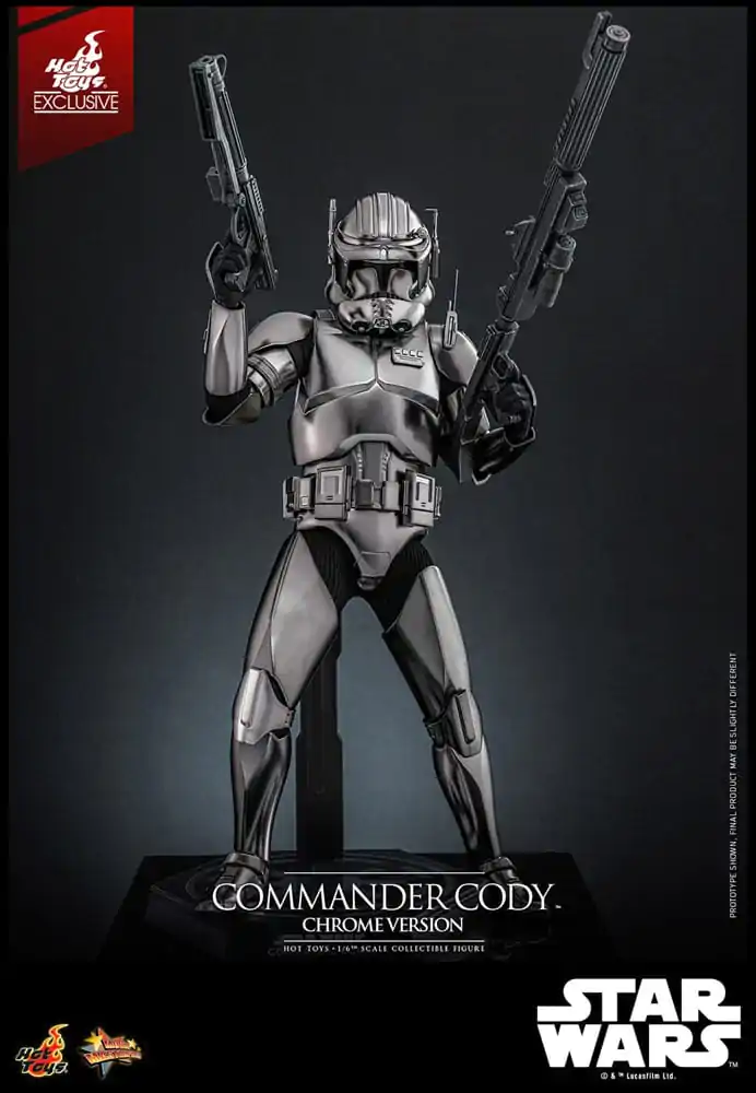 Star Wars Movie Masterpiece akcijska figura 1/6 Commander Cody (Chrome Version) Hot Toys Exclusive 30 cm fotografija izdelka
