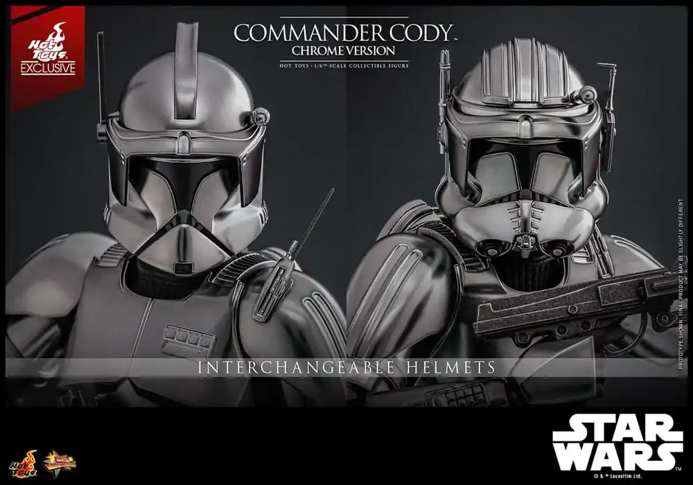Star Wars Movie Masterpiece akcijska figura 1/6 Commander Cody (Chrome Version) Hot Toys Exclusive 30 cm fotografija izdelka