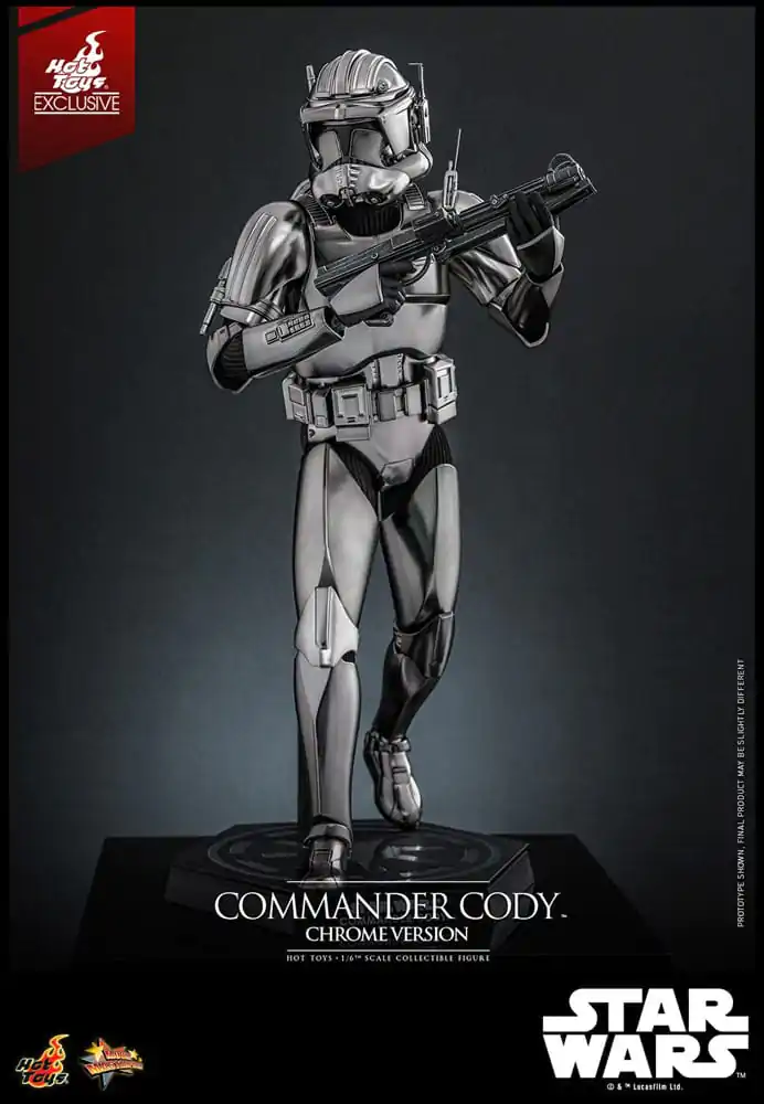 Star Wars Movie Masterpiece akcijska figura 1/6 Commander Cody (Chrome Version) Hot Toys Exclusive 30 cm fotografija izdelka