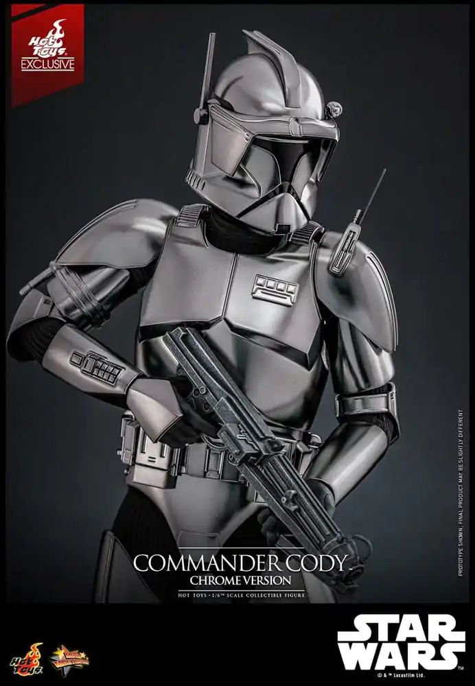 Star Wars Movie Masterpiece akcijska figura 1/6 Commander Cody (Chrome Version) Hot Toys Exclusive 30 cm fotografija izdelka